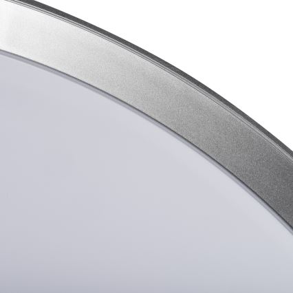 Plafoniera dimmerabile a LED LIXAN LED/47W/230V 3000-6500K Ø 38,6 cm bianco/argento + telecomando