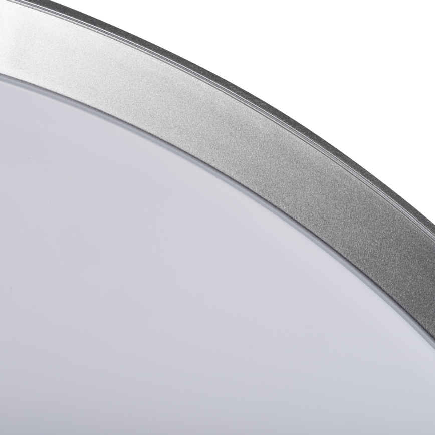 Plafoniera dimmerabile a LED LIXAN LED/47W/230V 3000-6500K Ø 38,6 cm bianco/argento + telecomando