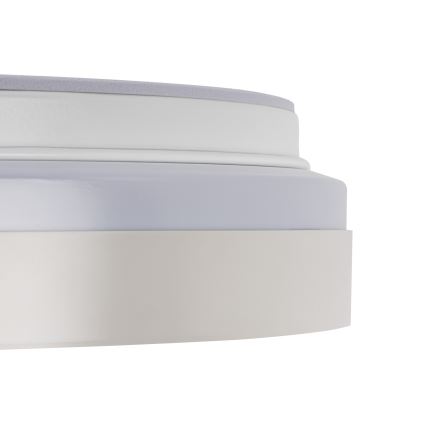 Plafoniera dimmerabile a LED LIXAN LED/47W/230V 3000-6500K Ø 38,6 cm bianco/argento + telecomando
