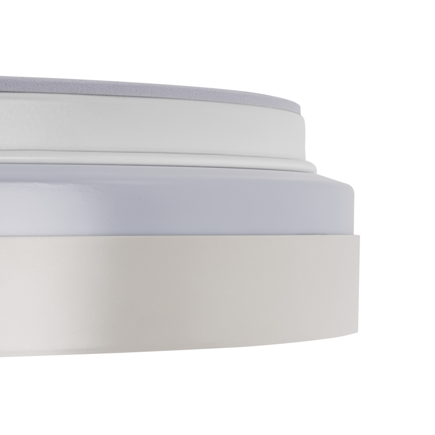 Plafoniera dimmerabile a LED LIXAN LED/47W/230V 3000-6500K Ø 38,6 cm bianco/argento + telecomando