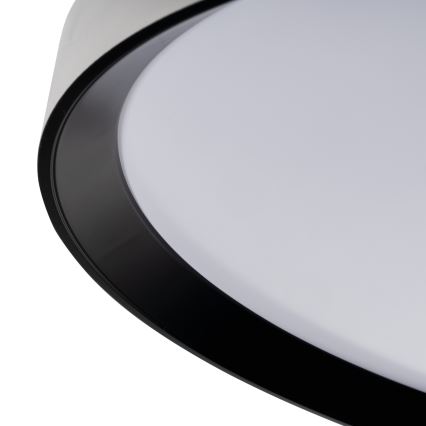 Plafoniera LED dimmerabile LIXAN LED/65W/230V 3000-6500K Ø 48,6 cm bianco/nero + telecomando