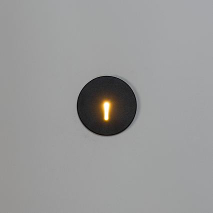 Lampada LED per scale MAGNIK LED/1,7W/230V 2700/3300/3900/4600/5700K nera rotonda