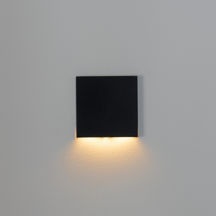 Lampada per scale MAGNIK LED/1,7W/230V 2700/3300/3900/4600/5700K nera squadrata