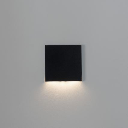 Lampada per scale MAGNIK LED/1,7W/230V 2700/3300/3900/4600/5700K nera squadrata