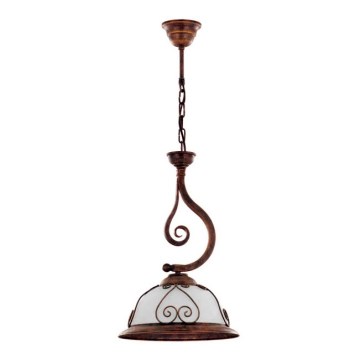 Kemar VE/1 - Lampadario VERDA 1xE27/60W bronzo