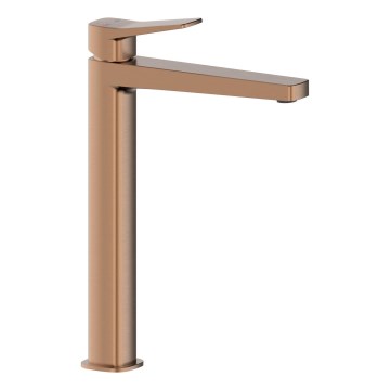 KFA Armatura 4522-712-34 - Miscelatore per lavabo MALAGA con piletta, 30,3 cm, oro rosa