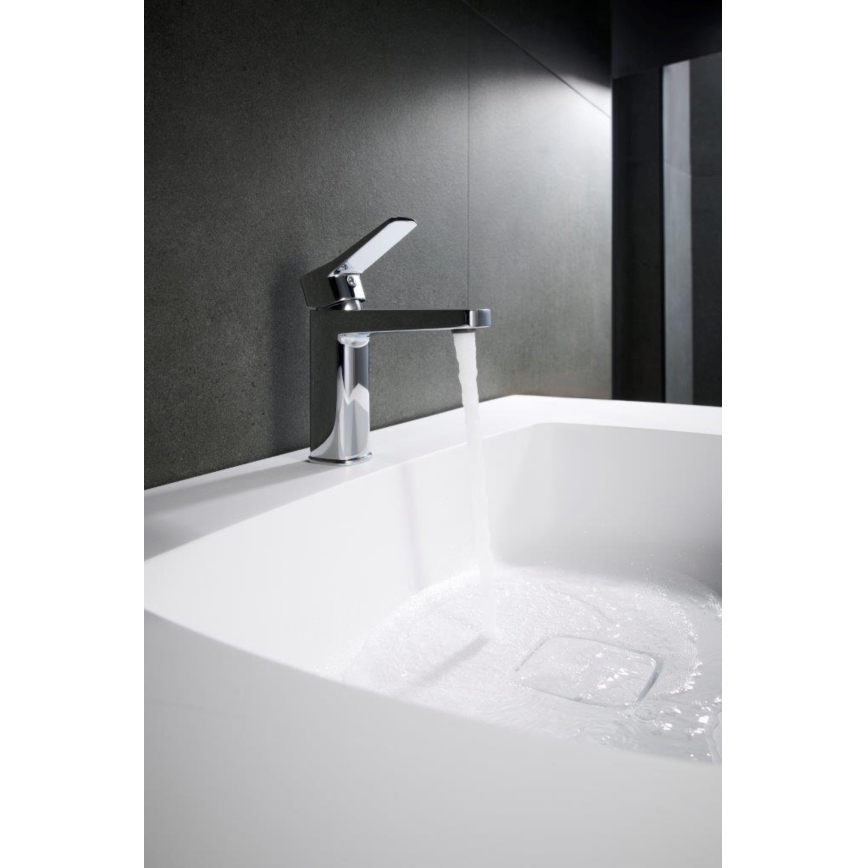 KFA Armatura 4522-815-00 - Miscelatore per lavabo MALAGA con piletta inclusa, 15,9 cm, finitura cromo lucido