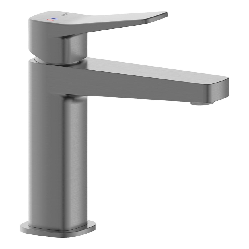 KFA Armatura 4522-815-61 - Miscelatore per lavabo + piletta MALAGA 15,9 cm grigio metallico