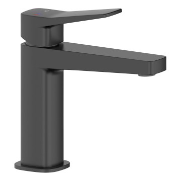 KFA Armatura 4522-815-81 - Miscelatore per lavabo + piletta di scarico MALAGA 15,9 cm colore nero