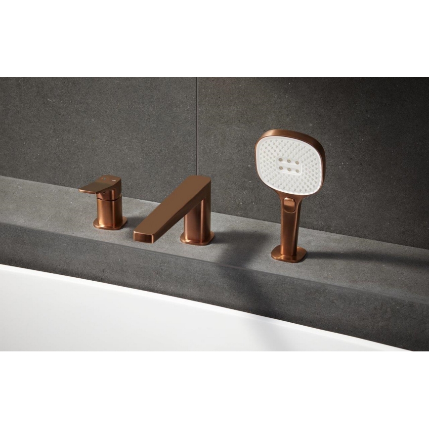 KFA Armatura 4525-210-34 - Miscelatore per vasca a 3 fori MALAGA oro rosa