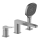 KFA Armatura 4525-210-61 - Miscelatore per vasca a 3 fori MALAGA grigio metallizzato