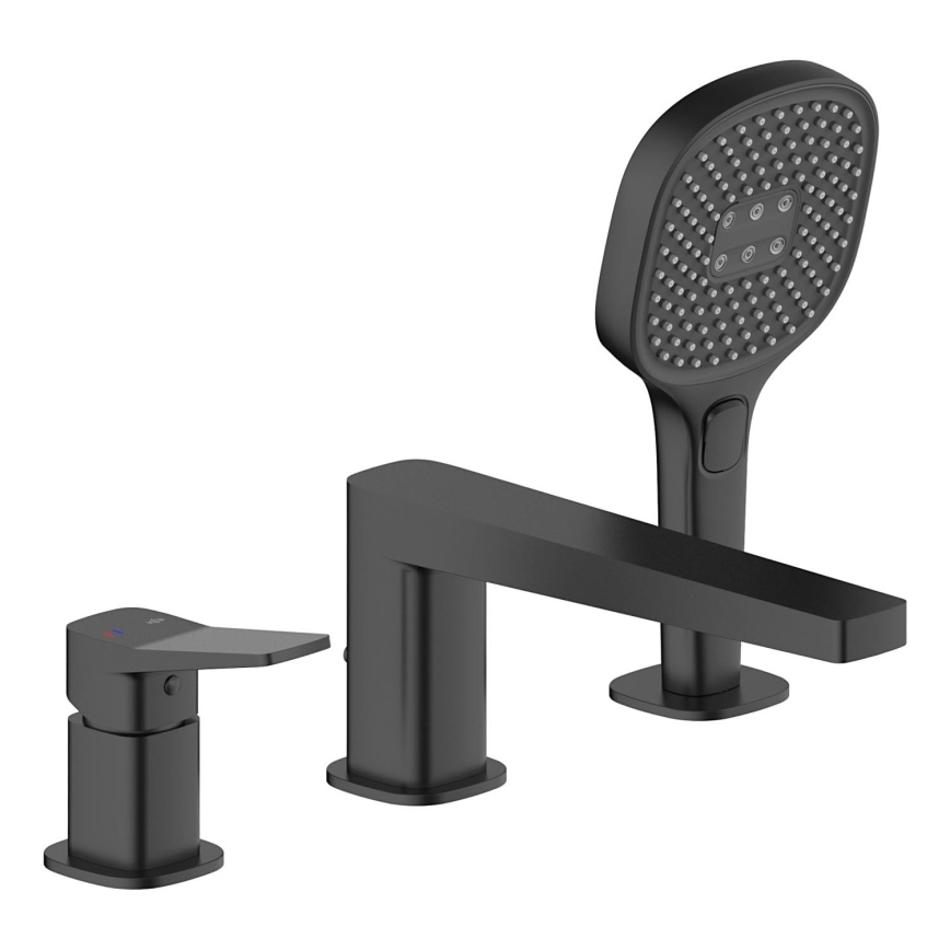 KFA Armatura 4525-210-81 - Miscelatore per vasca a 3 fori MALAGA nero