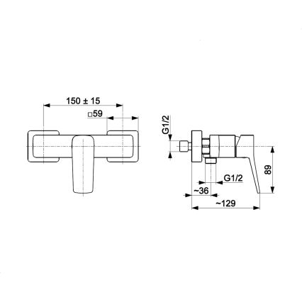 KFA Armatura 4526-010-34 - Miscelatore doccia MALAGA oro rosa