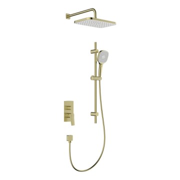 KFA Armatura 4529-301-31 - Set doccia con miscelatore da incasso MALAGA oro spazzolato