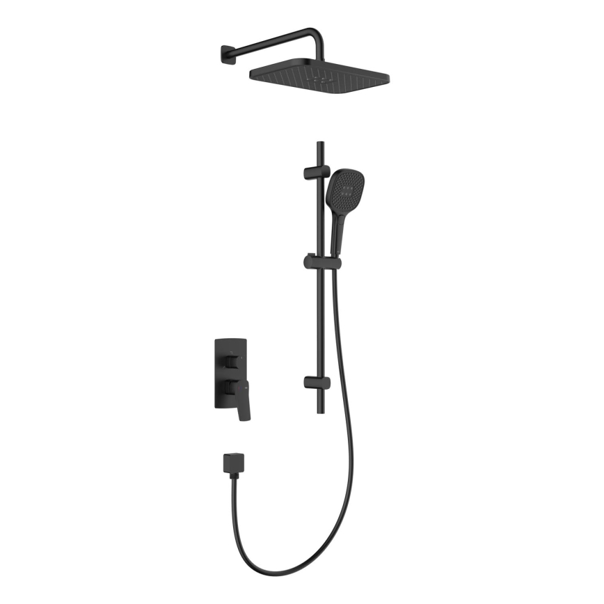 KFA Armatura 4529-301-81 - Kit doccia con miscelatore da incasso MALAGA nero