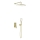 KFA Armatura 4529-501-31 - Set doccia con miscelatore da incasso MALAGA, finitura oro spazzolato