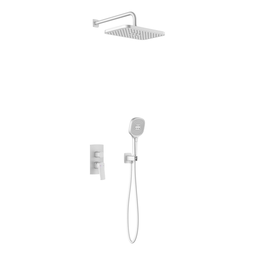 KFA Armatura 4529-501-44 - Set doccia con miscelatore da incasso MALAGA bianco