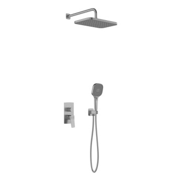 KFA Armatura 4529-501-61 - Set doccia con miscelatore da incasso MALAGA grigio metallico