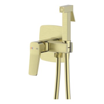 KFA Armatura 4529-512-31 - Miscelatore per bidet con doccetta per installazione ad incasso MALAGA finitura oro spazzolato