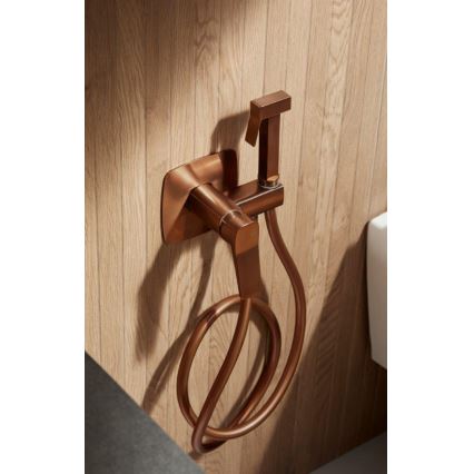 KFA Armatura 4529-512-34 - Miscelatore bidet con doccetta per installazione da incasso MALAGA, rose gold