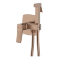 KFA Armatura 4529-512-34 - Miscelatore bidet con doccetta per installazione da incasso MALAGA, rose gold