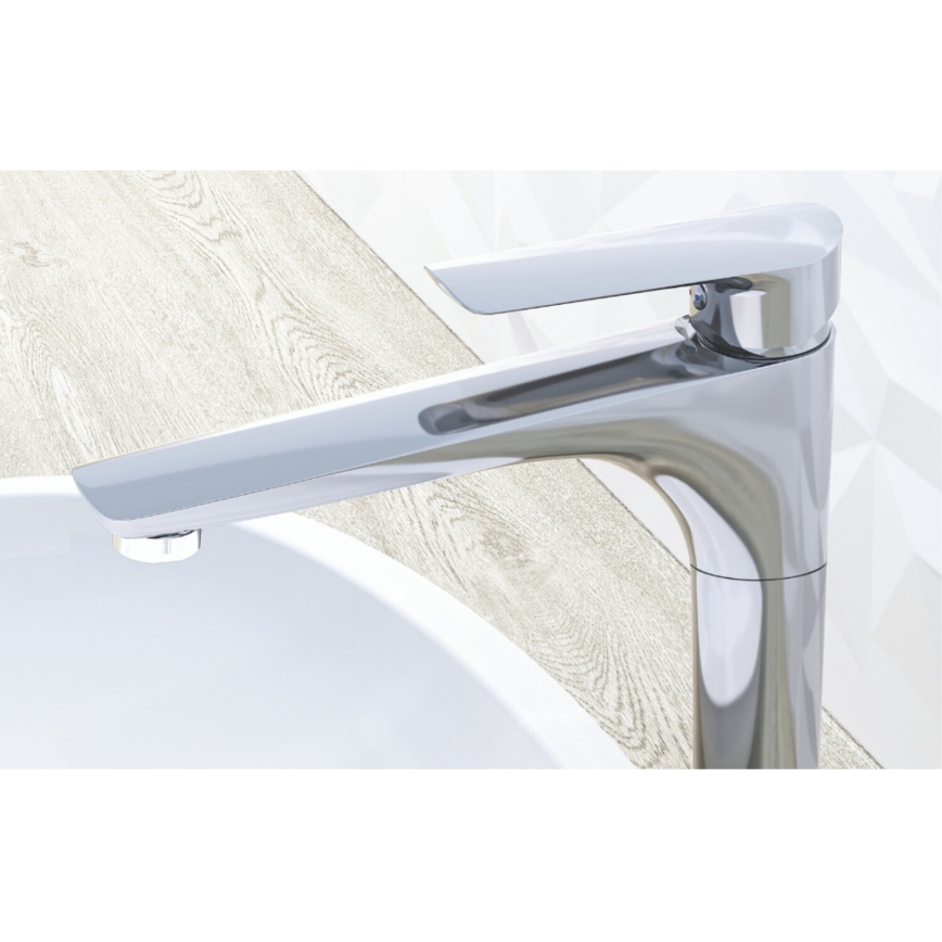 KFA Armatura 5022-712-00 - Rubinetto del lavandino + con scarico TANZANIT 28,4 cm cromo lucido