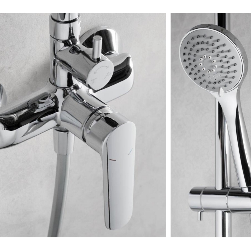 KFA Armatura 5026-910-00 - Set doccia con rubinetto TANZANIT cromo lucido
