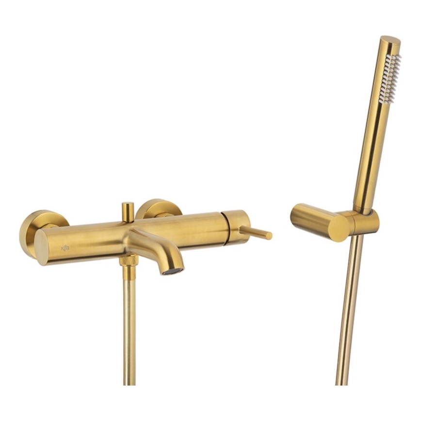KFA Armatura 5034-520-31 - Set da bagno con rubinetto MOZA molato oro