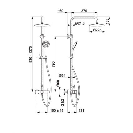 KFA Armatura 5036-910-00 - Set doccia con rubinetto MOZA cromo lucido