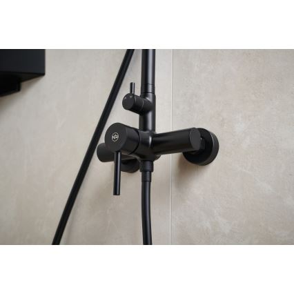 KFA Armatura 5036-910-81 - Set doccia con rubinetto MOZA ottone/opaco nero
