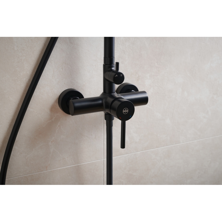 KFA Armatura 5036-910-81 - Set doccia con rubinetto MOZA ottone/opaco nero