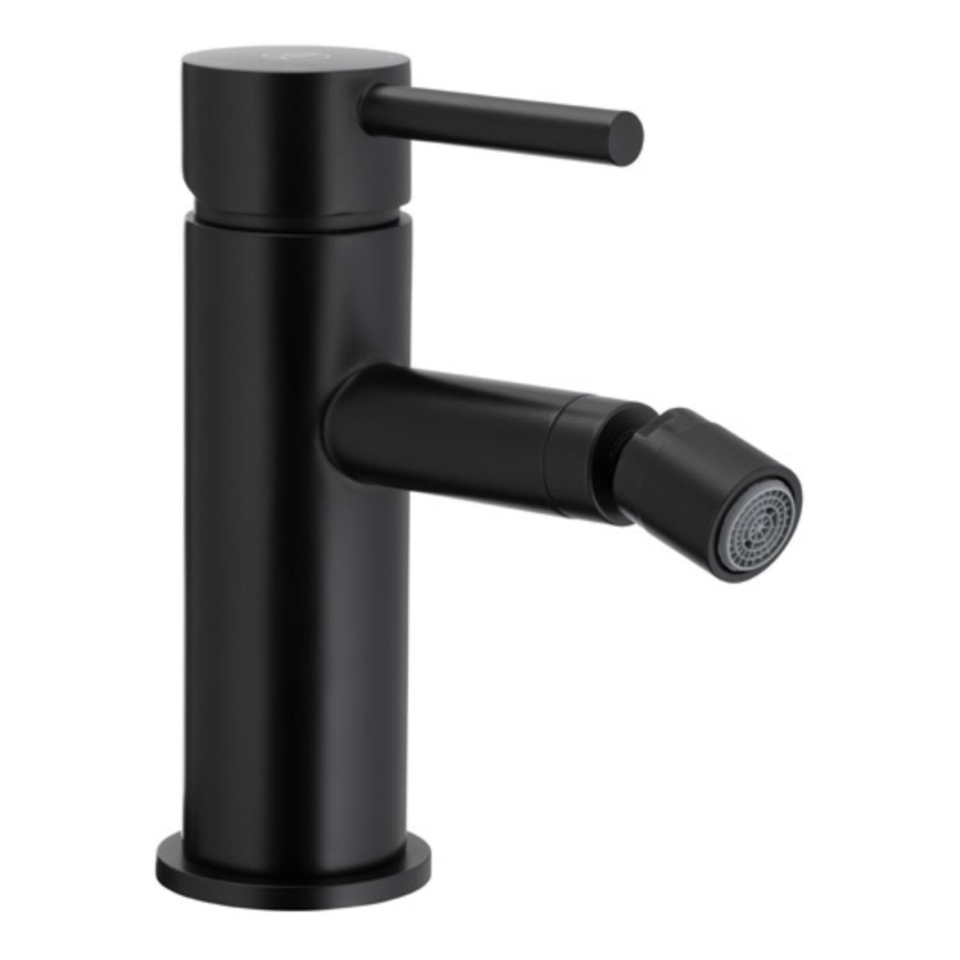 KFA Armatura 5037-015-81 - Rubinetto del bidet + con scarico MOZA opaco nero