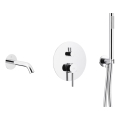 KFA Armatura 5039-401-00 - Set da bagno con rubinetto a scomparsa MOZA cromo lucido
