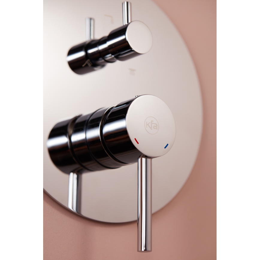 KFA Armatura 5039-501-00 - Set doccia con rubinetto a incasso MOZA cromo lucido