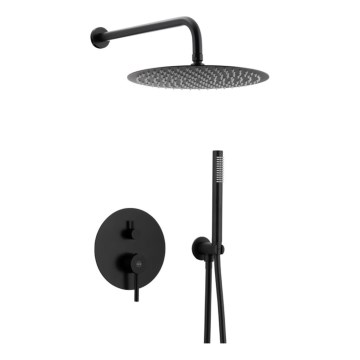KFA Armatura 5039-501-81 - Set doccia con rubinetto a incasso MOZA opaco nero