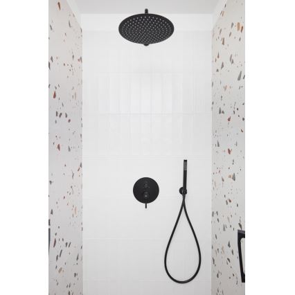 KFA Armatura 5039-501-81 - Set doccia con rubinetto a incasso MOZA opaco nero