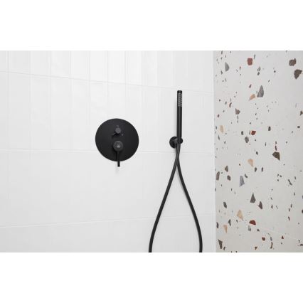 KFA Armatura 5039-501-81 - Set doccia con rubinetto a incasso MOZA opaco nero
