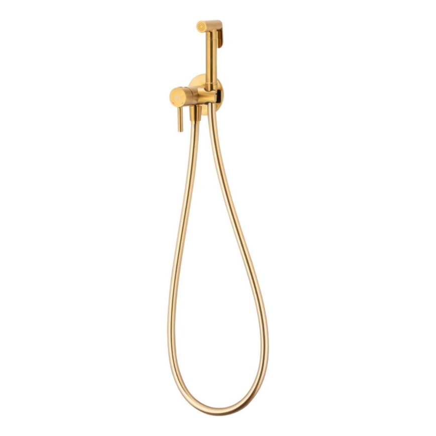 KFA Armatura 5039-512-31 - Rubinetto per bidet con doccia da incasso MOZA molato oro
