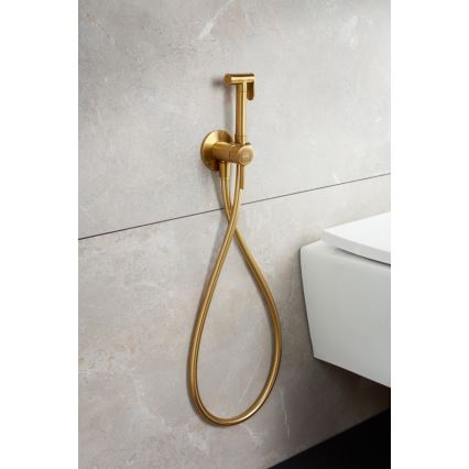 KFA Armatura 5039-512-31 - Rubinetto per bidet con doccia da incasso MOZA molato oro