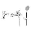 KFA Armatura 5241-003-00 - Set da bagno con rubinetto + rubinetto per lavabo MORRIS cromo lucido