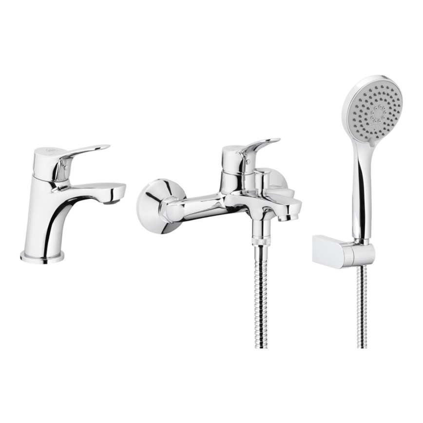 KFA Armatura 5241-003-00 - Set da bagno con rubinetto + rubinetto per lavabo MORRIS cromo lucido
