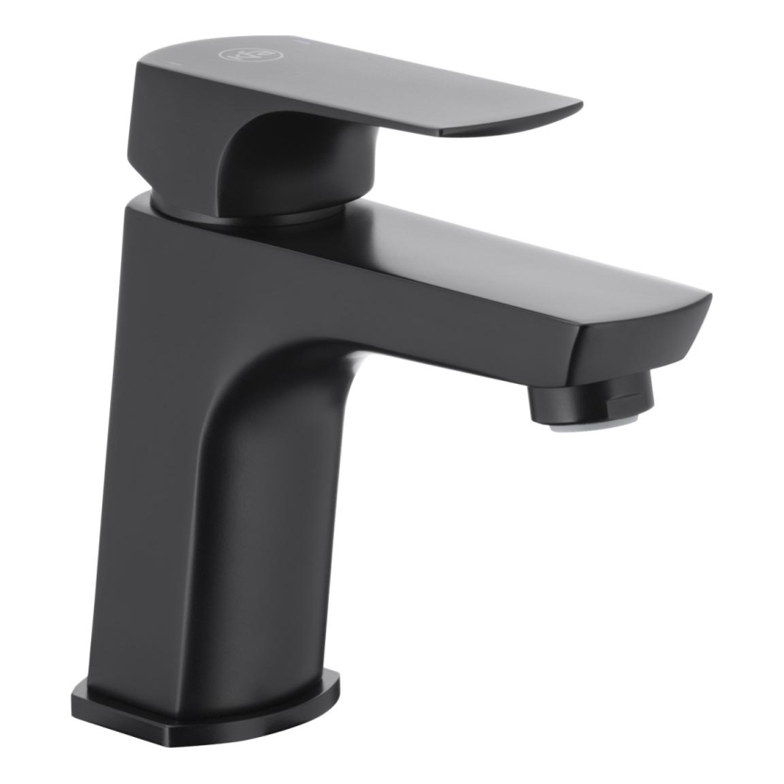 KFA Armatura 5532-815-81 - Rubinetto del lavandino + con scarico MOKAIT 13,9 cm ottone/opaco nero