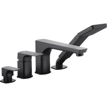 KFA Armatura 5535-210-81 - Rubinetto vasca da bagno 4-buchi MOKAIT ottone/opaco nero