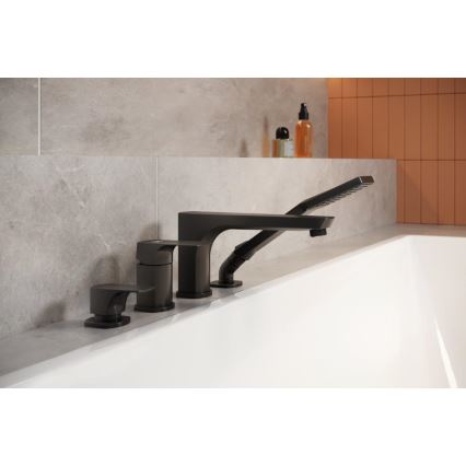 KFA Armatura 5535-210-81 - Rubinetto vasca da bagno 4-buchi MOKAIT ottone/opaco nero