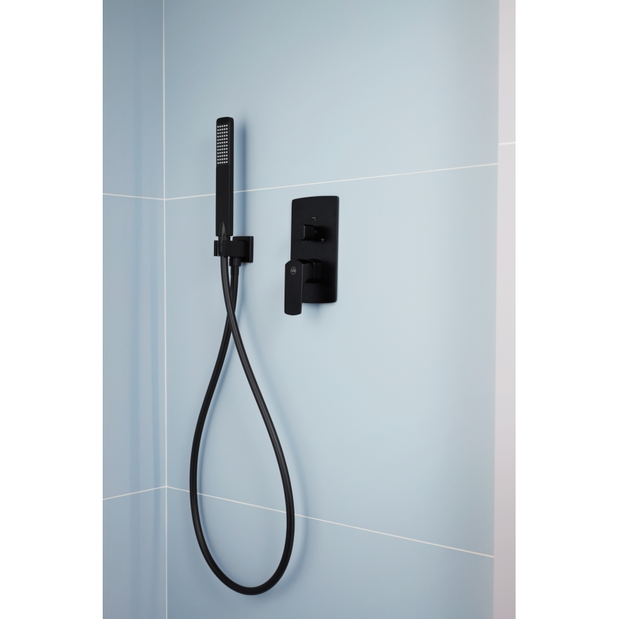 KFA Armatura 5539-511-81 - Set doccia con rubinetto a incasso MOKAIT ottone/opaco nero