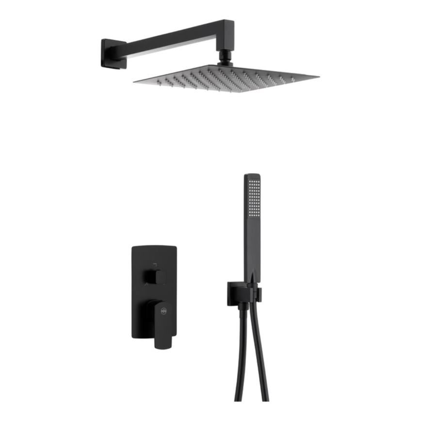 KFA Armatura 5539-511-81 - Set doccia con rubinetto a incasso MOKAIT ottone/opaco nero