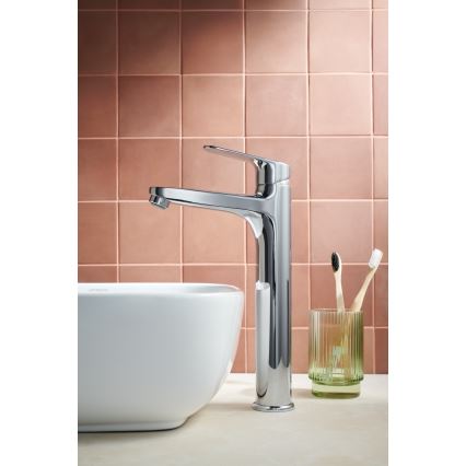 KFA Armatura 5552-712-00 - Rubinetto del lavandino + con scarico OTAVA 30,2 cm cromo lucido