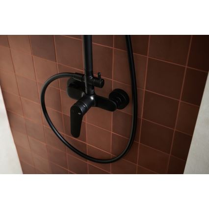 KFA Armatura 5556-910-81 - Set doccia con rubinetto OTAVA ottone/opaco nero