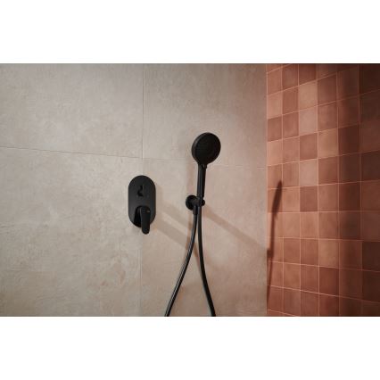 KFA Armatura 5559-501-81 - Set da doccia con rubinetto a incasso OTAVA opaco nero