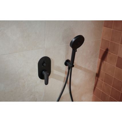 KFA Armatura 5559-501-81 - Set da doccia con rubinetto a incasso OTAVA opaco nero